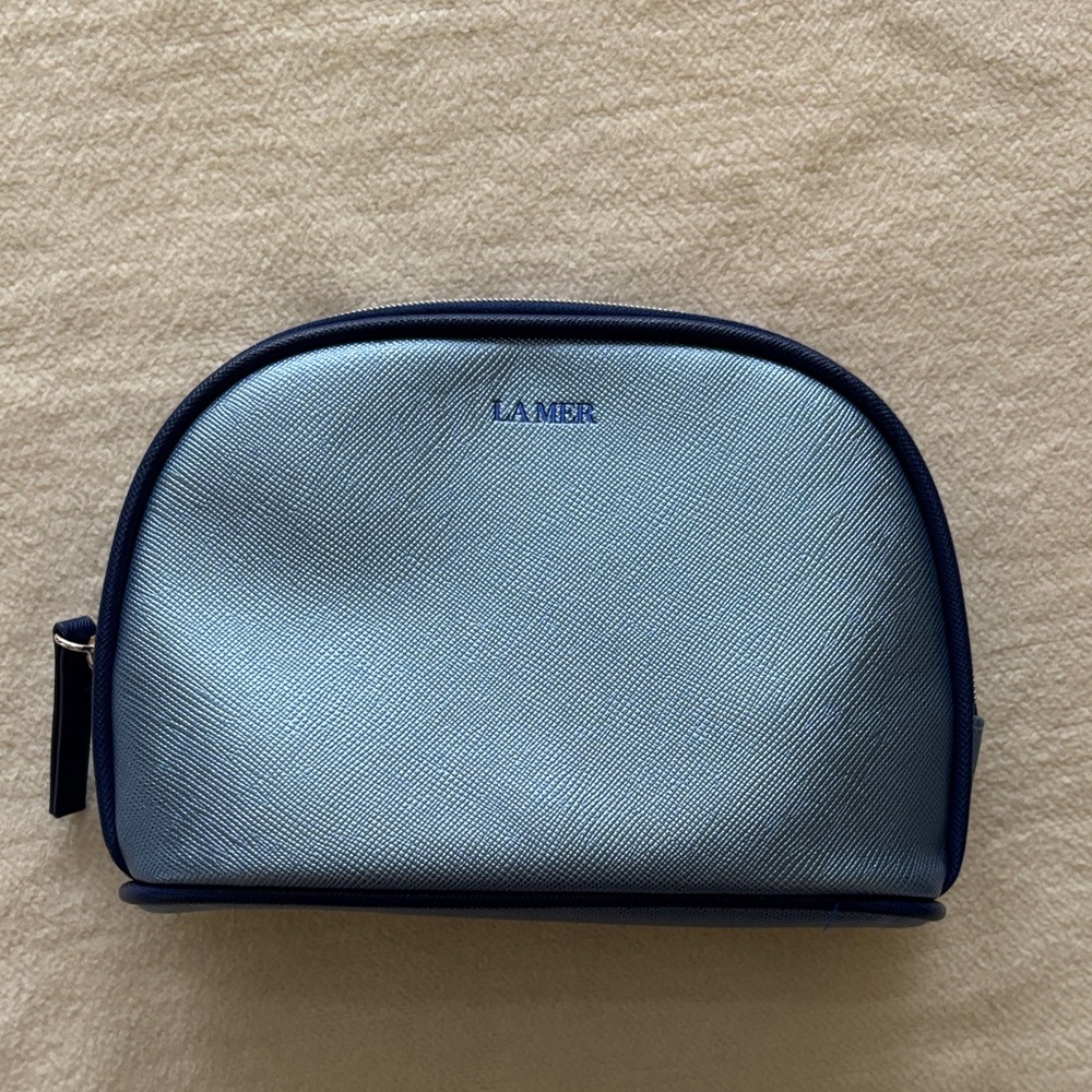 La Mer Light Blue Toiletry Bag- NEW